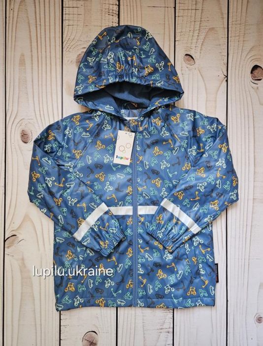 Lupilu 110/116 куртка брудопруф на флісі на хлопчика дощовик грязепруф
