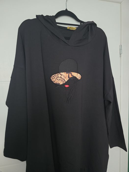 Womanary asymeteyczna bluza tunika plus  size xxxl 52 54