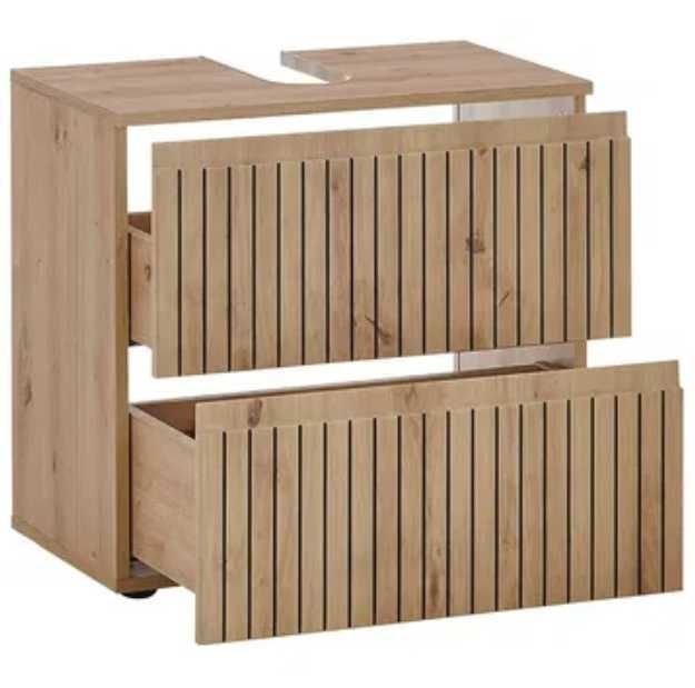 Zestaw szafek łazienkowych 4-częsciowy dąb Artisan