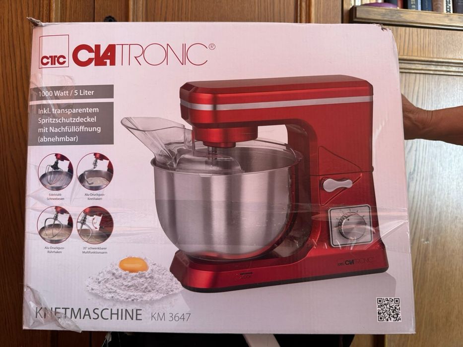 Кухонный комбайн тестомисс CLATRONIC KM 3630 Red