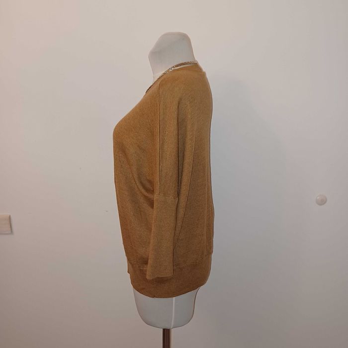 ANTHROPOLOGIE sweter pudełkowy z wełny super fason i kolor dla M/L