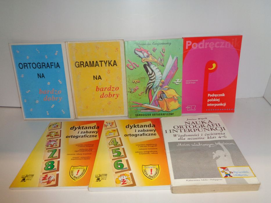 Ortografia, interpunlcja, gramatyka, dyktanda x7