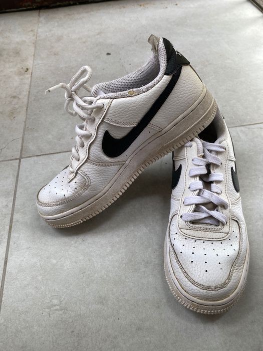 Buty Nike Air Force 1 White Black Swoosh Style Classic 37,5(23,5cm)
