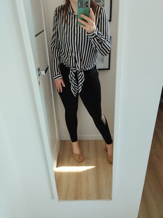 Modna koszula w paski włoska