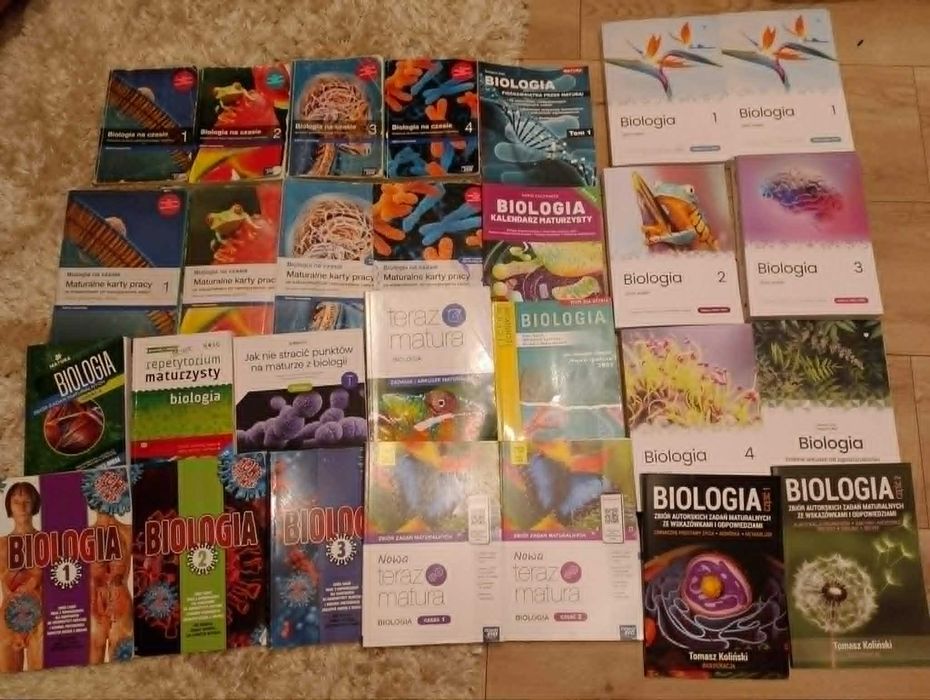 zestaw książek do matury z biologii