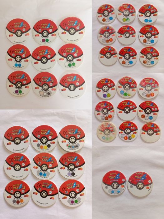 Tazos Pokémon originais Matutano