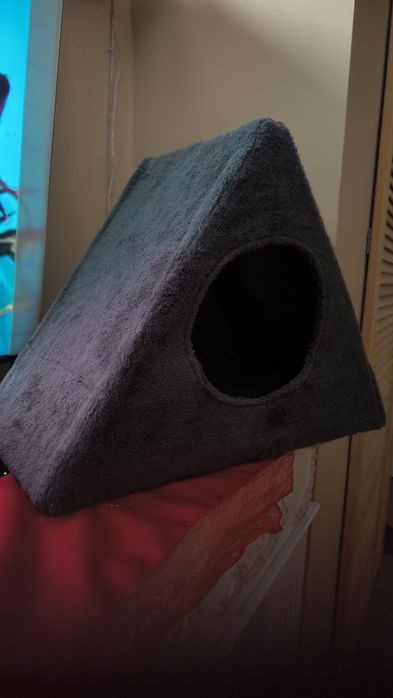 Leżanka budka drapak siedzisko dla kota kolor antracyt