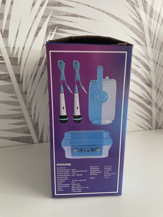 Zestaw do karaoke + 2 mikrofony nowy