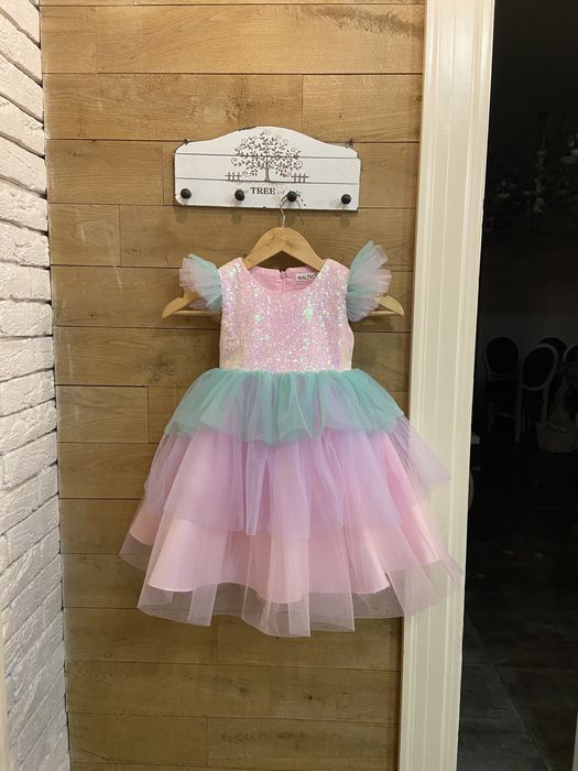 Платье единорога на девочку плаття з єдинорогом нарядне 7 8 9 років