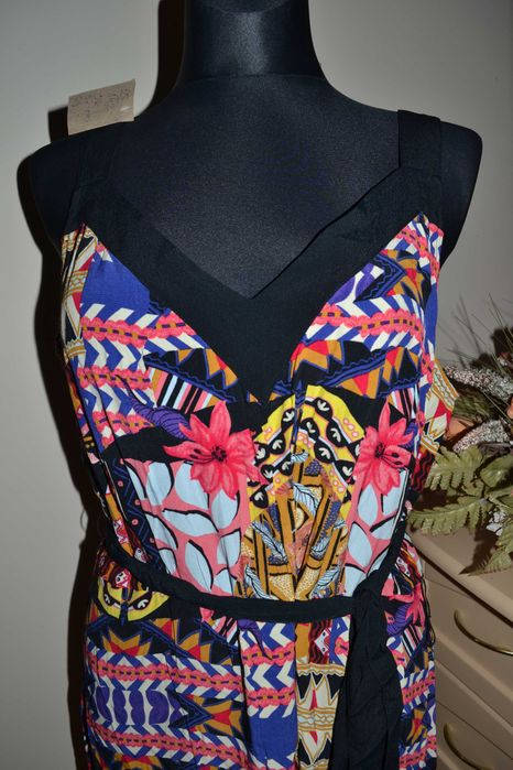 25 ^ m&s letnia sukienka długa z wiskozy 44/46