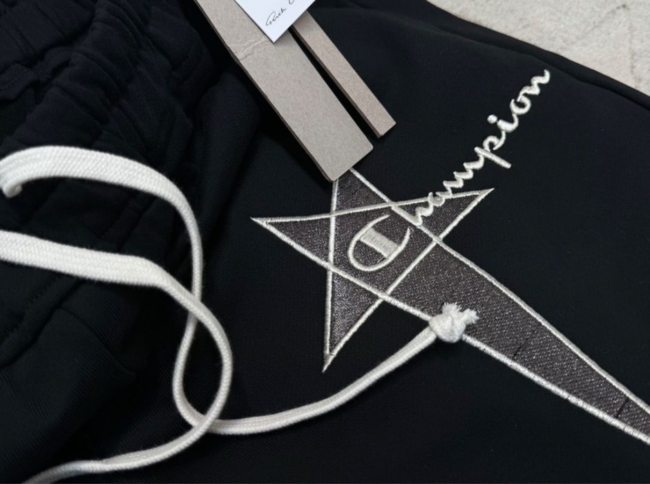 Шорти Rick Owens DRKSHDW x Champion,черные шорты рик овенс