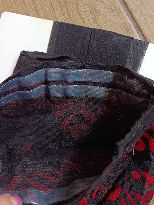 Pończochy samonośne czarne - L/XL