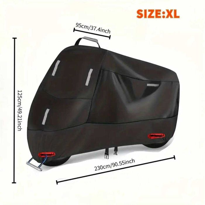 Міцний чохол на мото та скутер Oxford 420D Захист від дощу,пилу,сонця