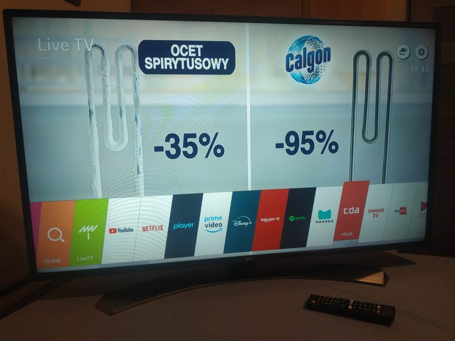 Smart TV 43" LG Wifi  Netflix YouTube Dvbt2 Hevc