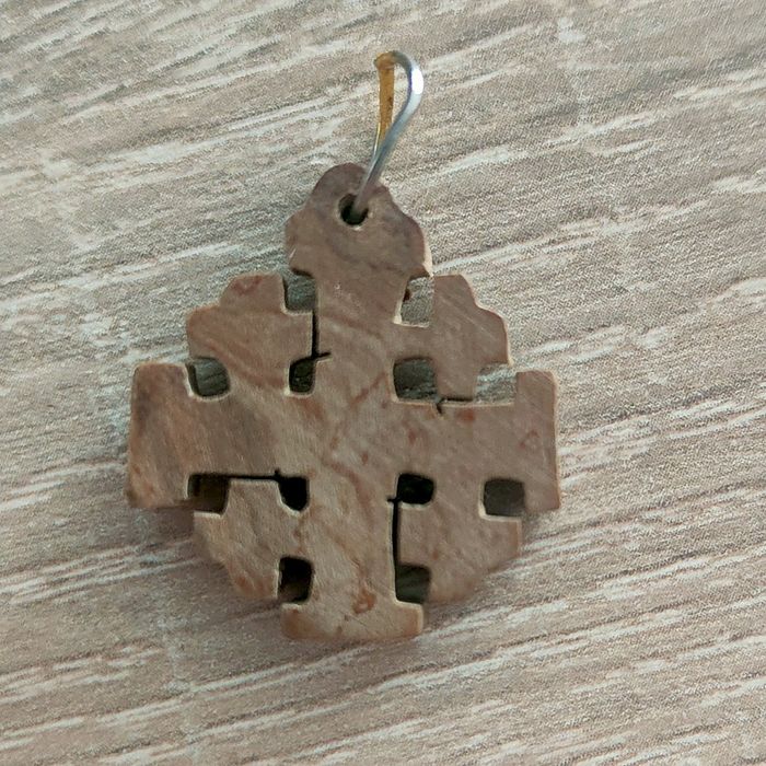 Krzyż jerozolimski drewniany, krzyżyk Jerozolima