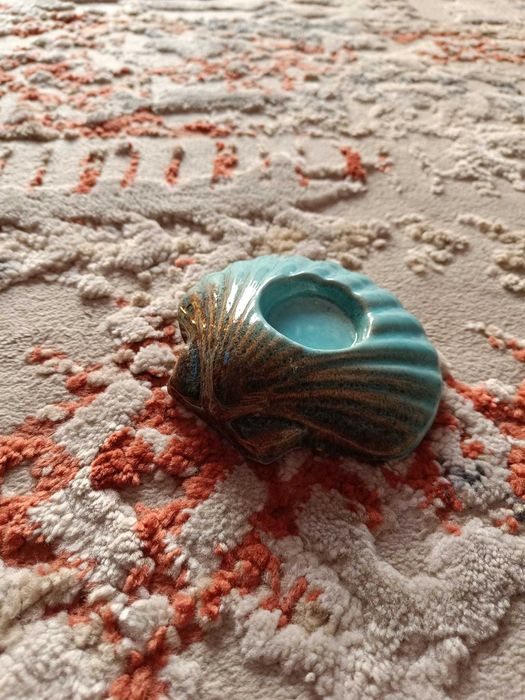 Peça decorativa concha para vela