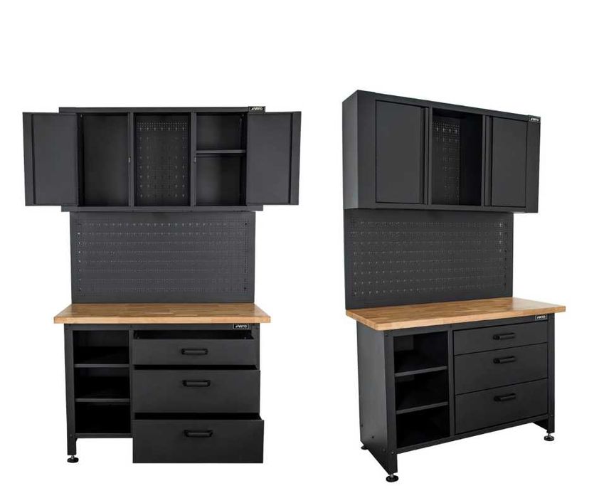 Bancada/ Banca Trabalho c/ Painel perfurado e Armário VITO JL20