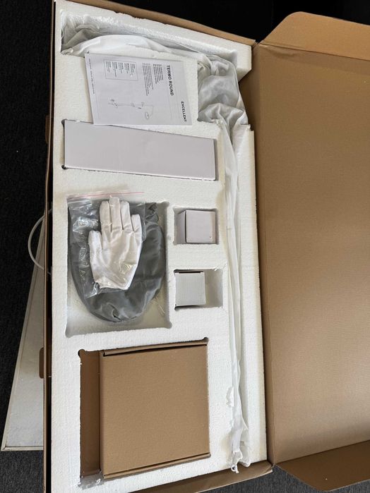 Zestaw prysznicowy natynkowy termostat  Excellent Roun czarny - 925 zł