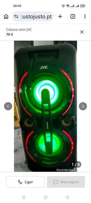 Coluna som JVC (lê o anúncio)
