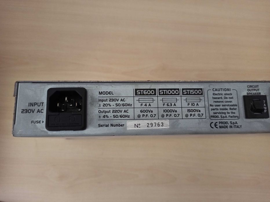Proel Voltage Regulator ST 150064873959201922121