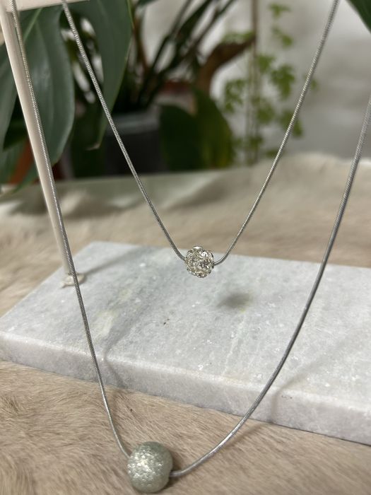 Naszyjnik kulki elegancki sylwester nowy rok praca impreza