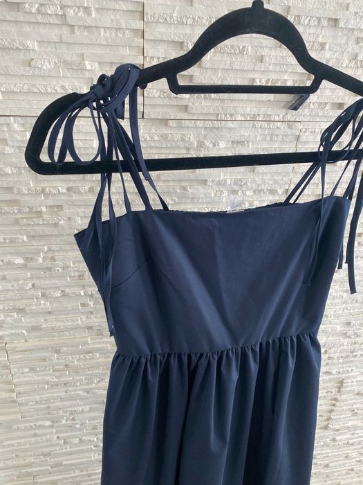 Lemonada nowa długa  sukienka z kieszeniami wiązaną granat