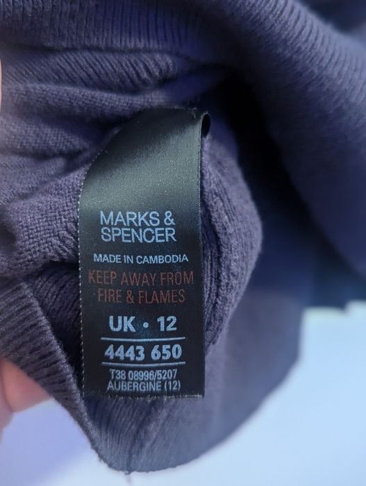 Kardigan z wełną Marks&Spencer r. 40