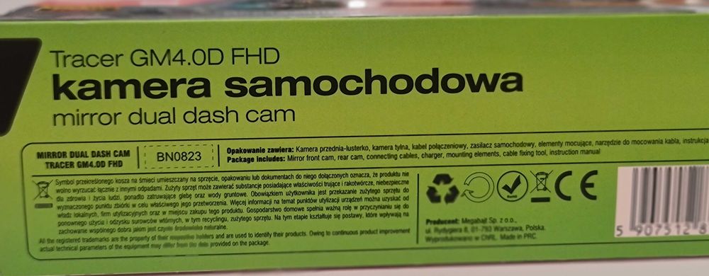 Kamera samochodowa Tracer GM4,0D FHD , nowa