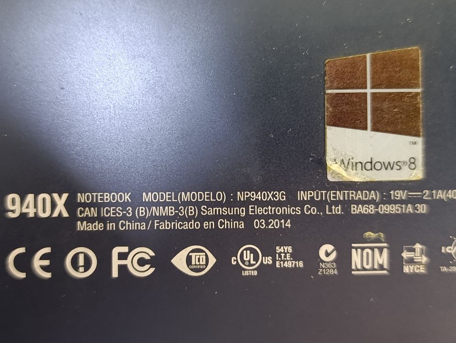 ПРОДАМ на РОЗБІР ультрабук Samsung NP940X3G