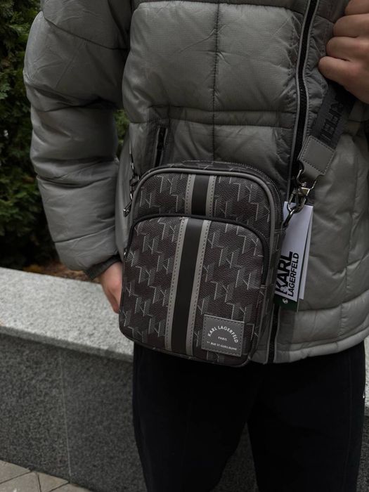 Сумка чоловіча karl lagerfeld барсетка, через плече