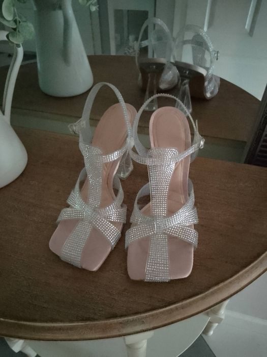 Buty sandały ZARA jak nowe cyrkonie rozm 38