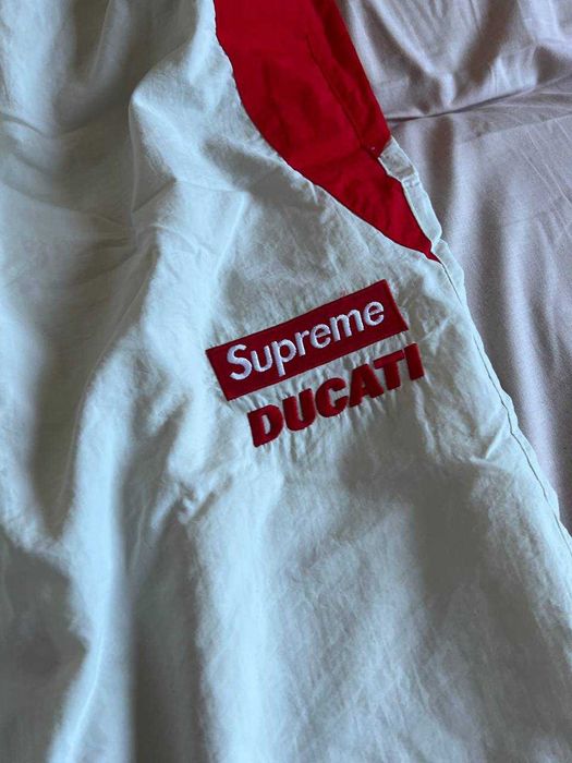 Supreme spodnie Ducati cream white track pants xl nowe