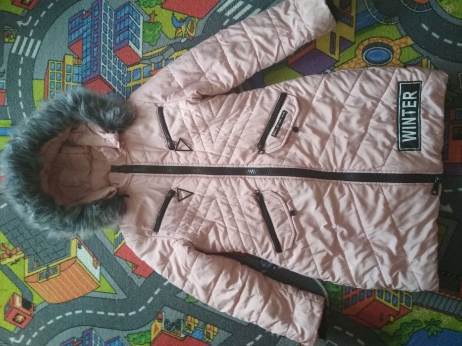 Зимнее пальто для девочки 38р.