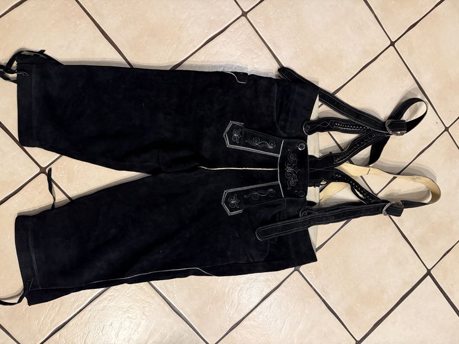 Spodenki bawarskie na Oktoberfest r.L-XL lederhose  skóra
