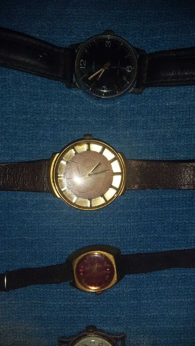 Будильники, разные, Часы  Seiko5 Automatic 7009-6001 позолочен