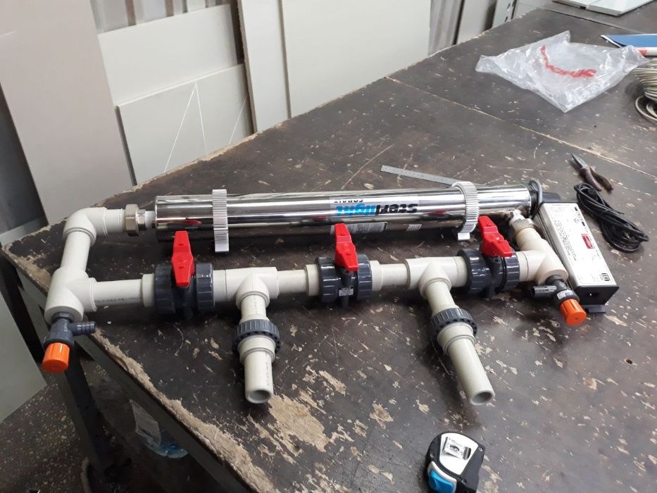 Басейни для риби,раків,криветок, аератори, компресори, УФ лампи знезар