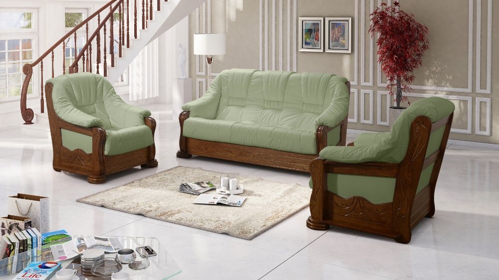 Skórzany komplet wypoczynkowy MANHATTAN 311 skóra naturalna PRODUCENT