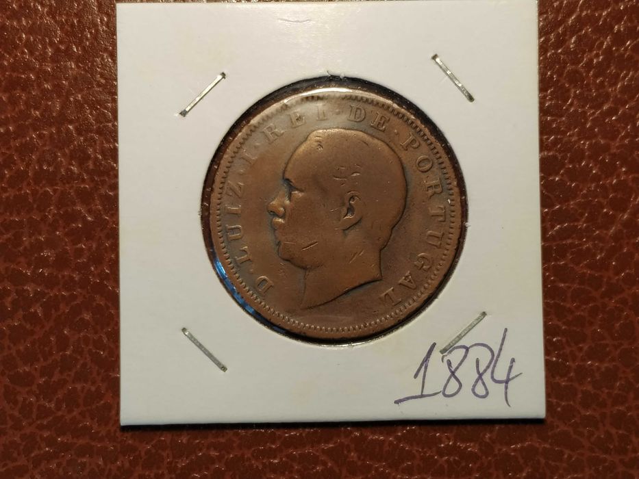 A271 moeda de XX reis de 1884 (Monarquia) - Portugal