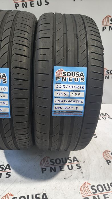 2 pneus semi novos 225-40R18 Continental SSR - Oferta dos Portes