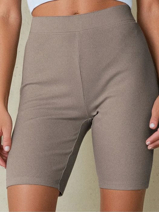 Велосипедки шорти в рубчик кава шоколад xl sinsay