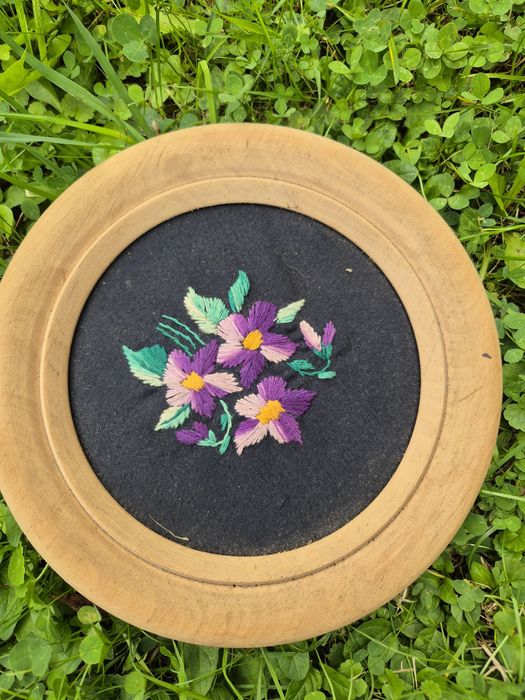 Boho dekoracja. Ręczny haft