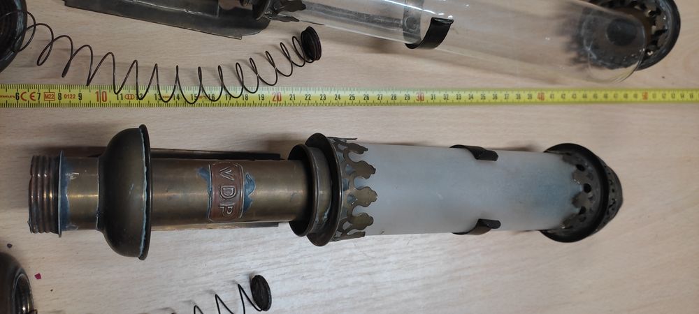 Stare kolekcjonerskie lampy wagonowe sygnowane