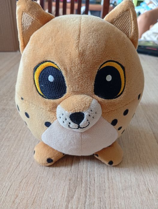 Maskotka Ryś Karakal Pluszak Duże Oczy Miękka Przytulanka 20 cm (B119)