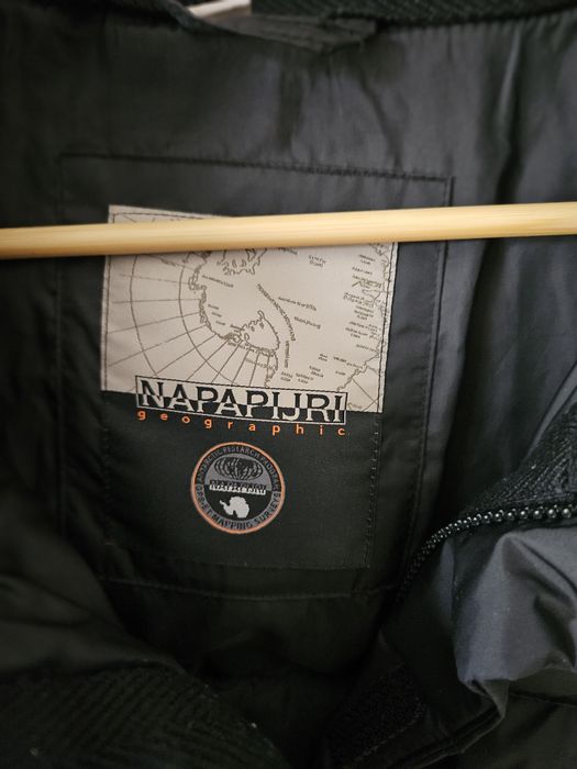 Napapijri  xxl czarna męska puchowa puffer