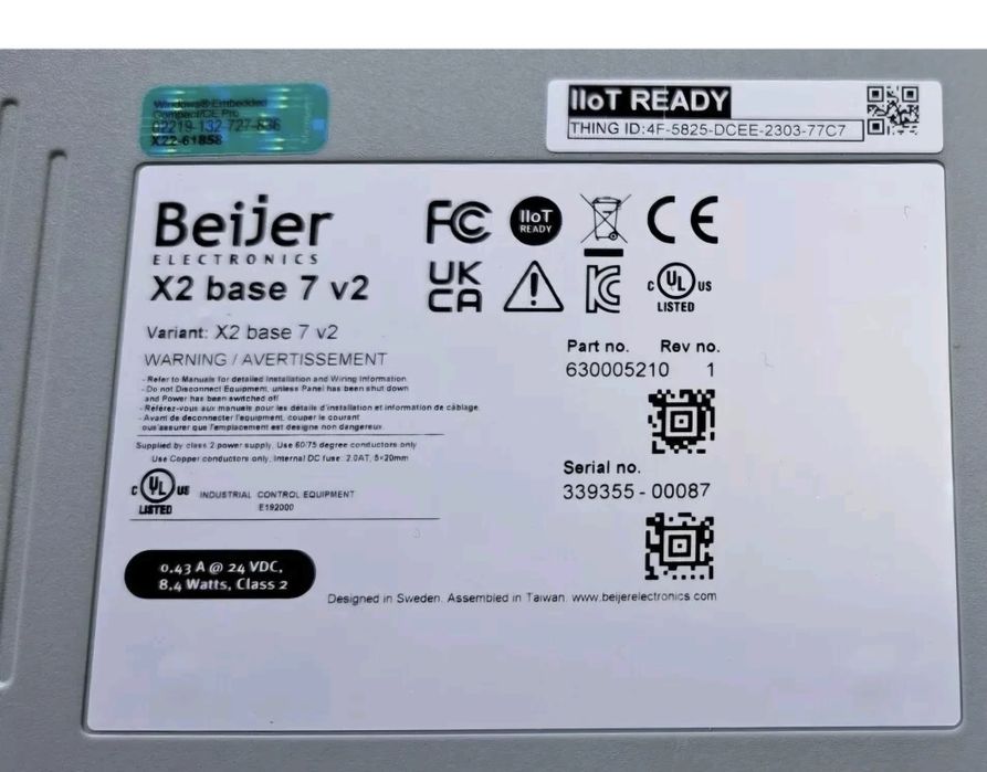 HMI Beijer X2 base 7-V2