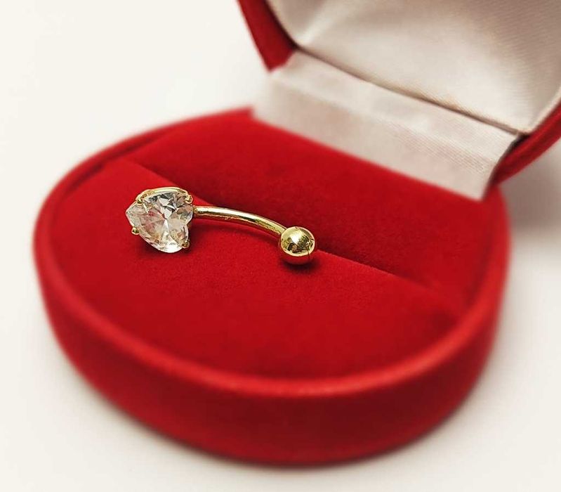 Złoty kolczyk do pępka pr.375 1.31g