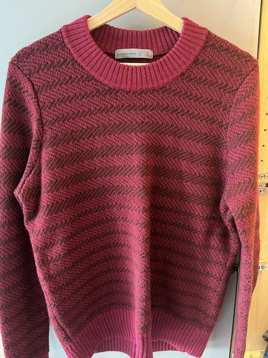 Icebreaker 100% wełna L, cieplutki sweter trekkingowy