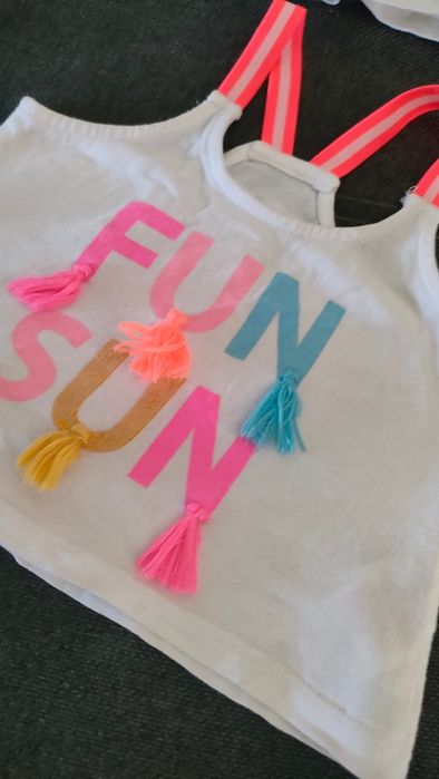 Letnie ubranka dla dziewczynki r. 74-80