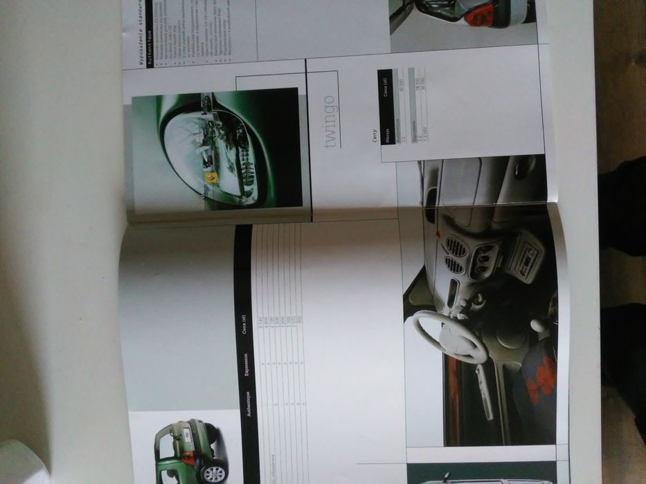 Prospekt samochodowy oferta Renault 2001r