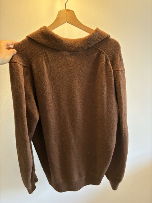 Camisola de lã Caxemira castanha Massimo Dutti